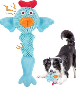 Squeaky Dog Toys for Medium and Small Dogs-Interactive Tug of War Toy for Puppy Teething,Great Plush Dog Toy for Dogs to Keep Them Busy